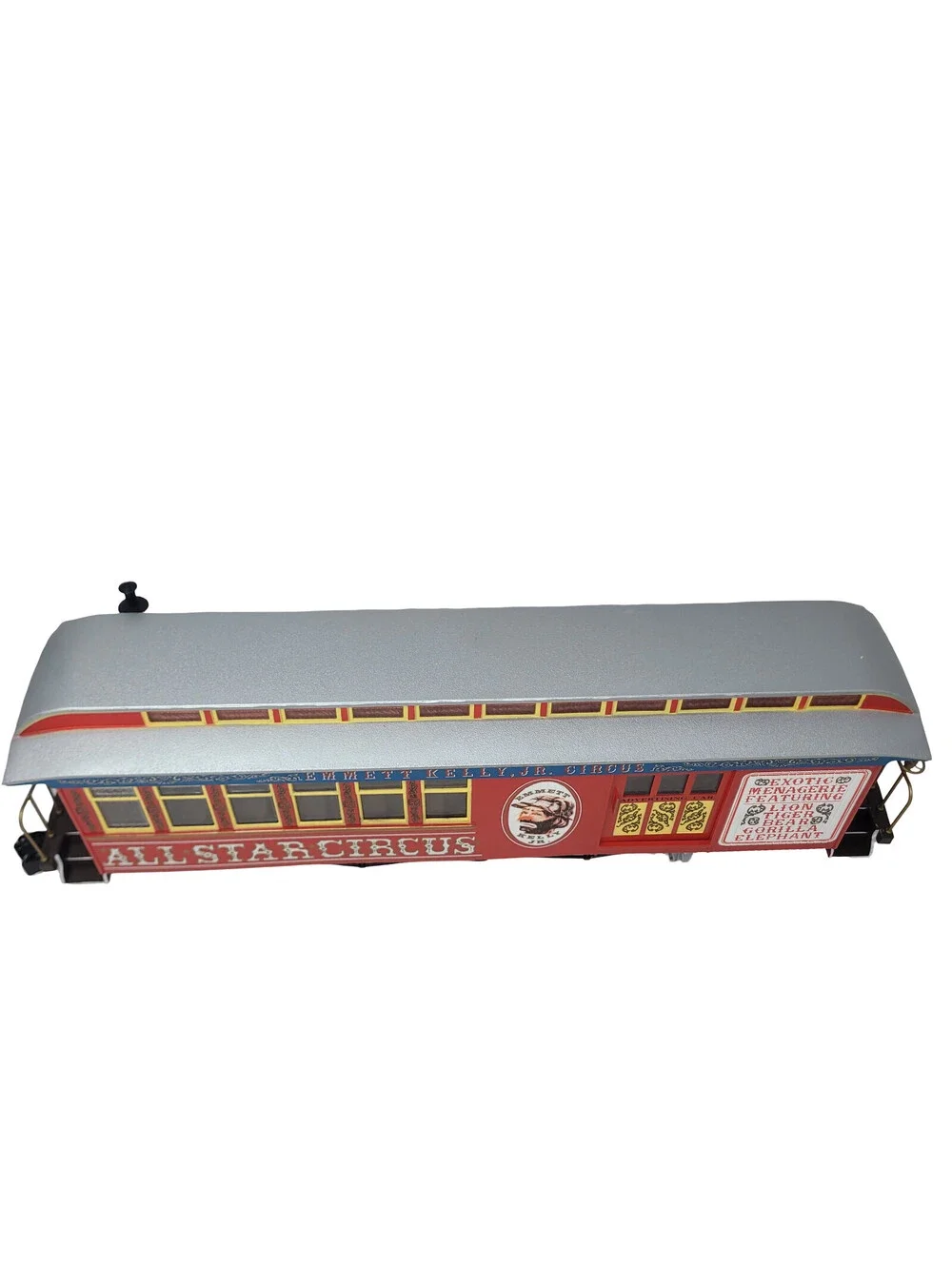 Bachmann G Scale Emmett Kelly Jr Circus Advertising Combine Car 19in